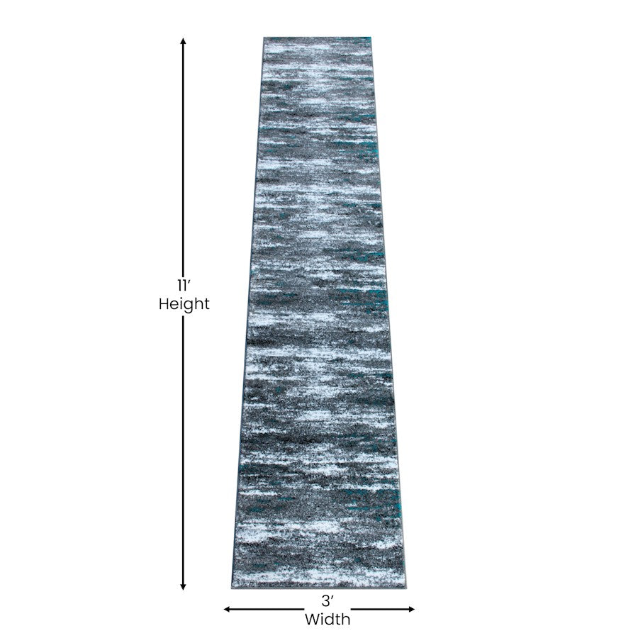 Flash Furniture Marian 2' X 11' Area Rug, Turquoise