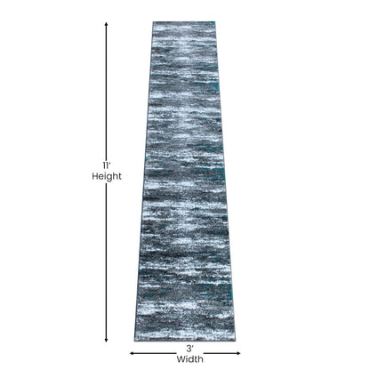 Flash Furniture Marian 2' X 11' Area Rug, Turquoise