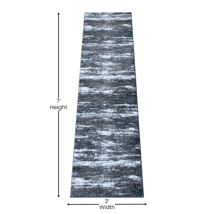 Flash Furniture Marian 2' X 7' Area Rug, Turquoise