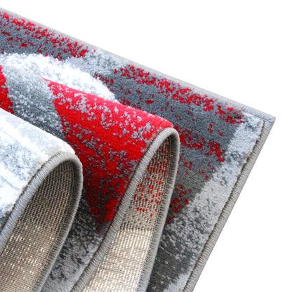 Flash Furniture Cirrus 2X11 Swirl Area Rug, Red