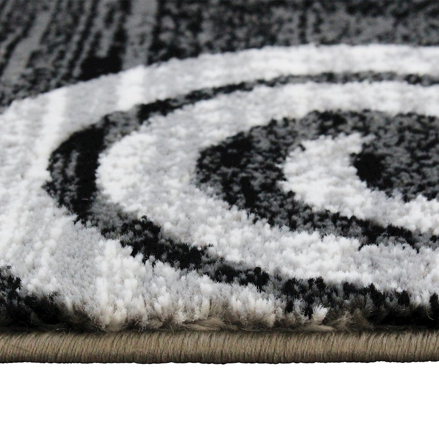 Flash Furniture Cirrus 2X7 Swirl Area Rug, Grey