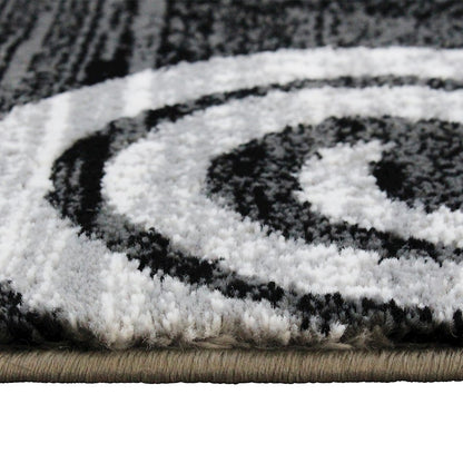 Flash Furniture Cirrus 2X7 Swirl Area Rug, Grey