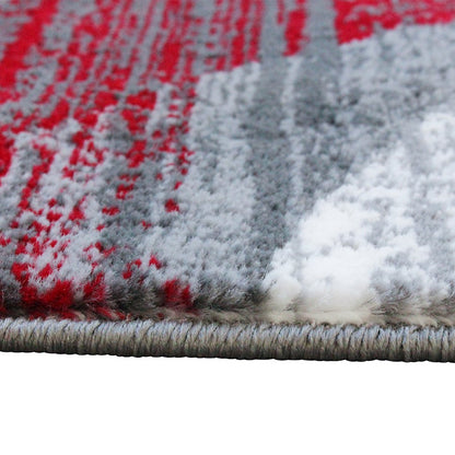 Flash Furniture Cirrus 2X7 Swirl Area Rug, Red