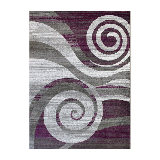 Flash Furniture Cirrus 4X5 Swirl Area Rug, Purple
