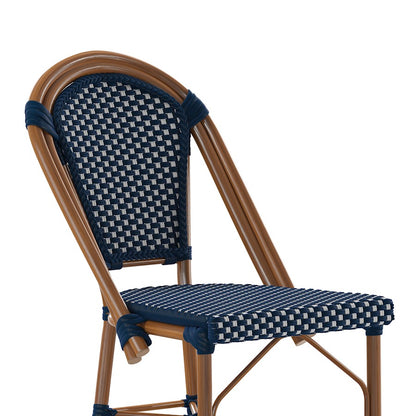 Flash Bordeaux 26" French Counter Stool, NV/WH