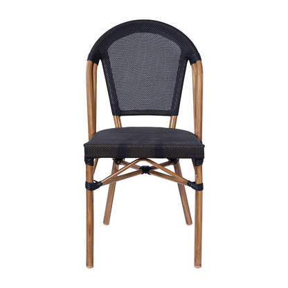Flash Marseille French Cafe Chair, Black