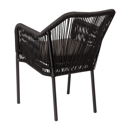 Flash Furniture Kallie Patio Chairs, Set Of 2, Black