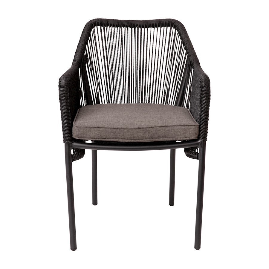Flash Furniture Kallie Patio Chairs, Set Of 2, Black