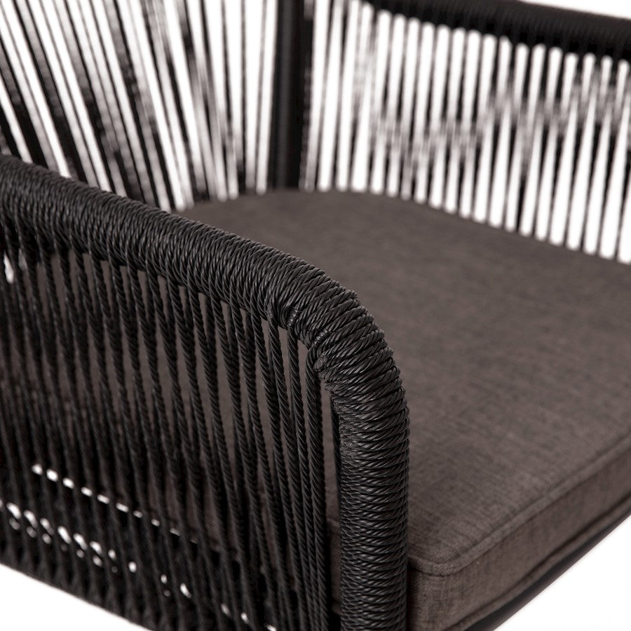 Flash Furniture Kallie Patio Chairs, Set Of 2, Black