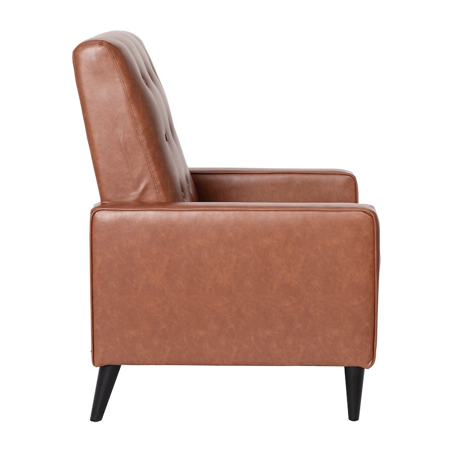 Flash Furniture Ezra Pushback Recliner, Cognac Brown