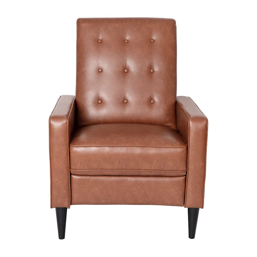 Flash Furniture Ezra Pushback Recliner, Cognac Brown