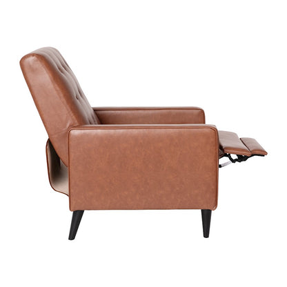 Flash Furniture Ezra Pushback Recliner, Cognac Brown