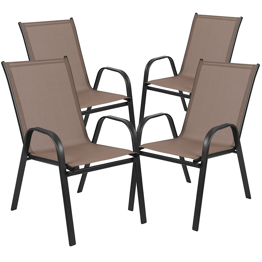 Flash Furniture Brazos 5 PC Patio, Table/4 Chairs, BN