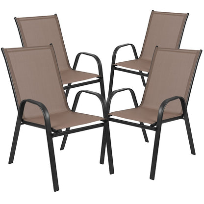Flash Furniture Brazos 5 PC Patio, Table/4 Chairs, BN