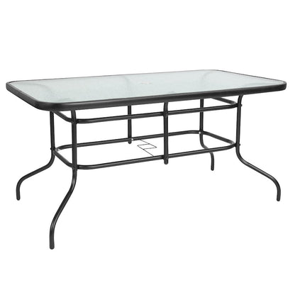 Flash Furniture Brazos 7 PC Patio, Table/4 Chairs, GY