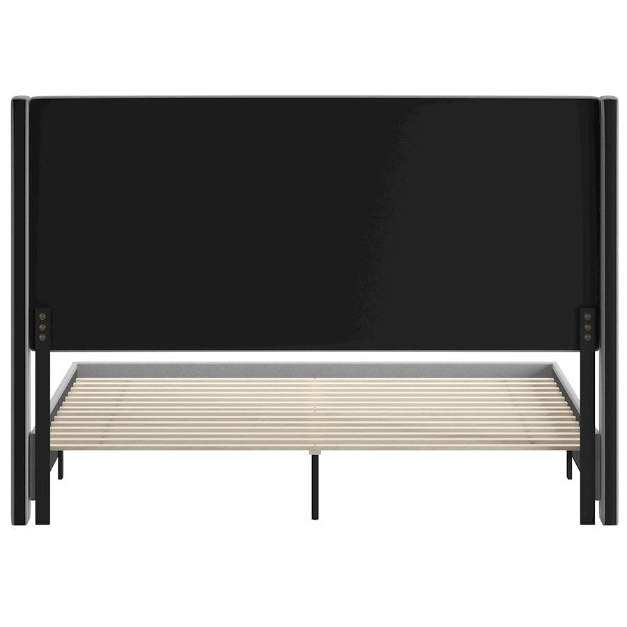 Flash Furniture Quinn King Size Platform Bed/Headboard, Gray