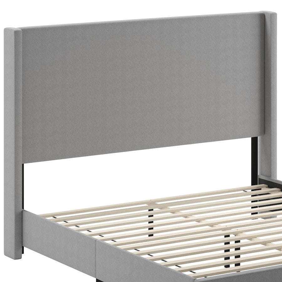 Flash Furniture Quinn King Size Platform Bed/Headboard, Gray