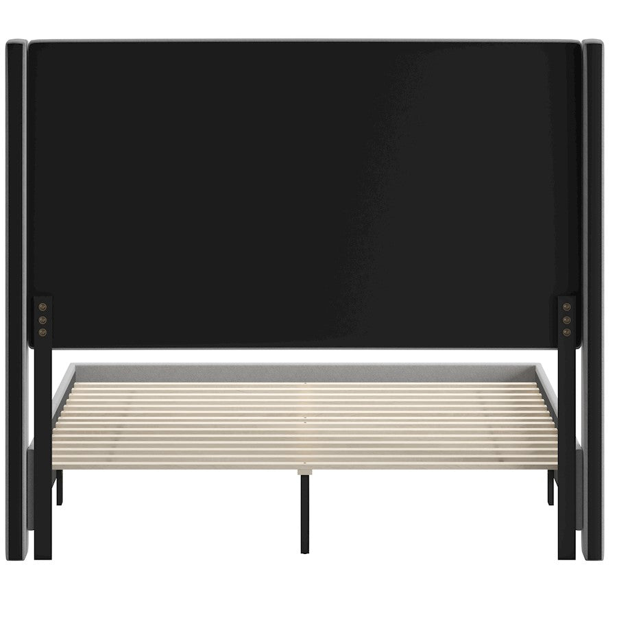 Flash Furniture Quinn Queen Size Platform Bed/Headboard, Gray