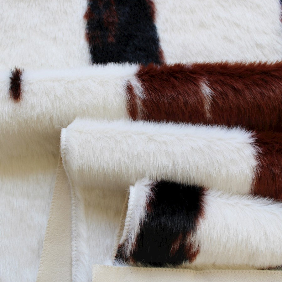 Flash Furniture Barstow 3X5 Faux Cowhide Rug, Brown