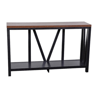 Flash Charlotte Entry Table, Black/Walnut