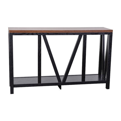Flash Charlotte Entry Table, Black/Walnut