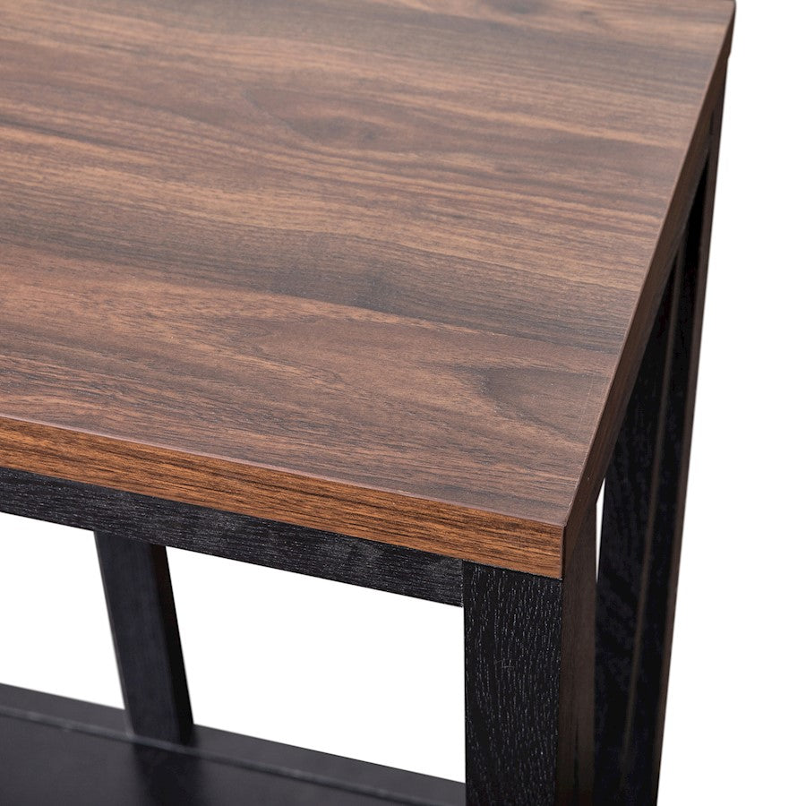 Flash Charlotte Entry Table, Black/Walnut