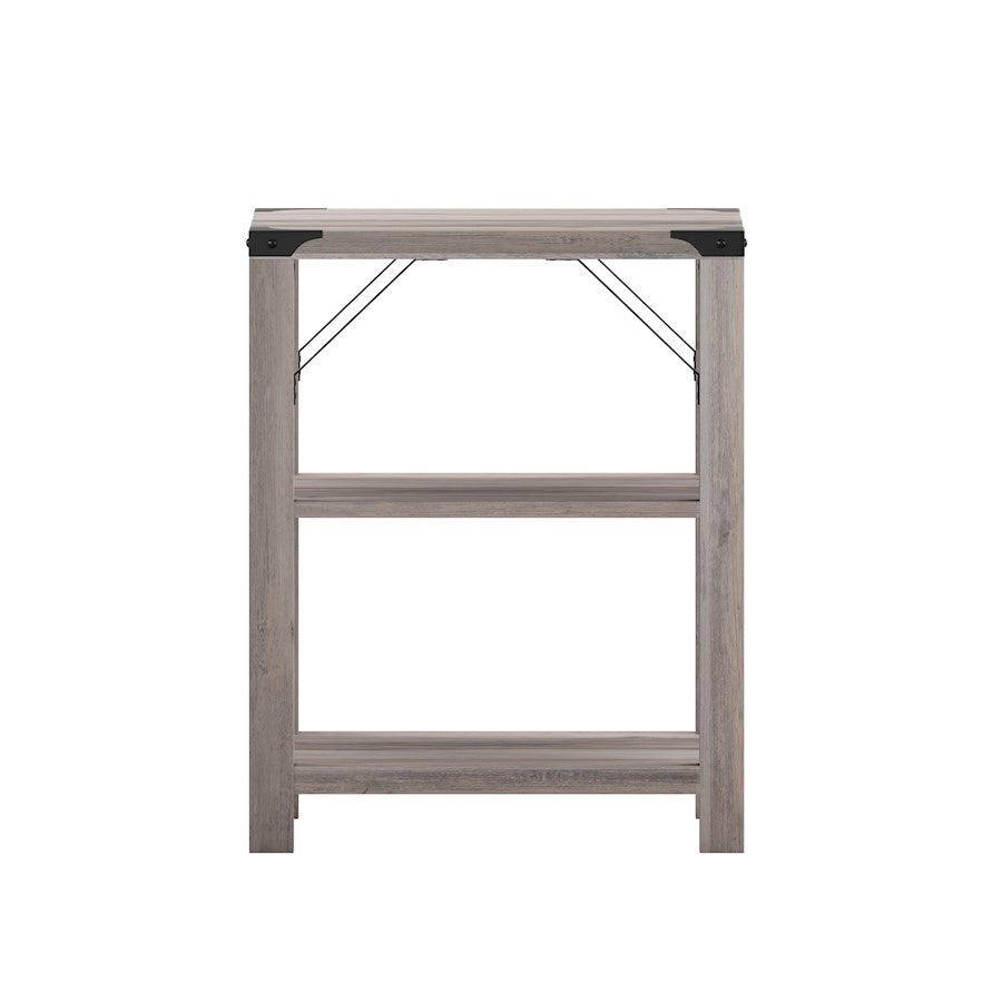 Flash Wyatt Wash 3 Tier Side Table, Gray