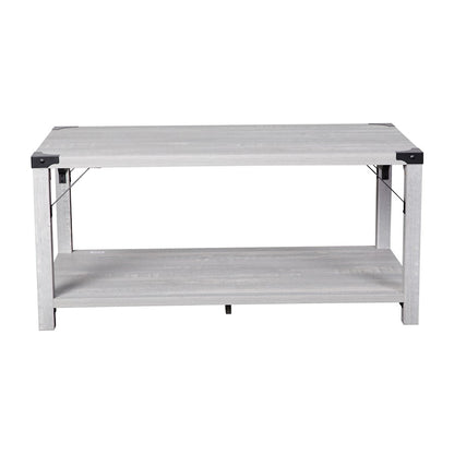 Flash Wyatt 2 Tier Coffee Table, Aspen Gray