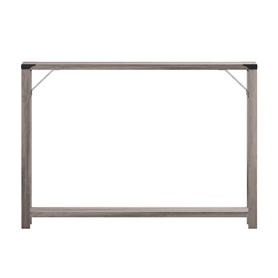 Flash Wyatt 2 Tier Entry Table, Gray Wash