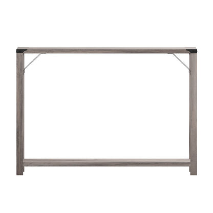 Flash Wyatt 2 Tier Entry Table, Gray Wash