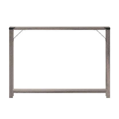 Flash Wyatt 2 Tier Entry Table, Gray Wash