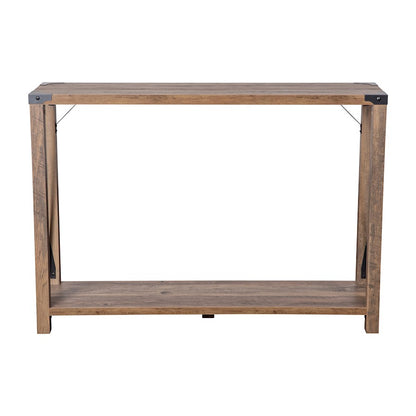 Flash Wyatt 2 Tier Entry Table, Rustic Oak