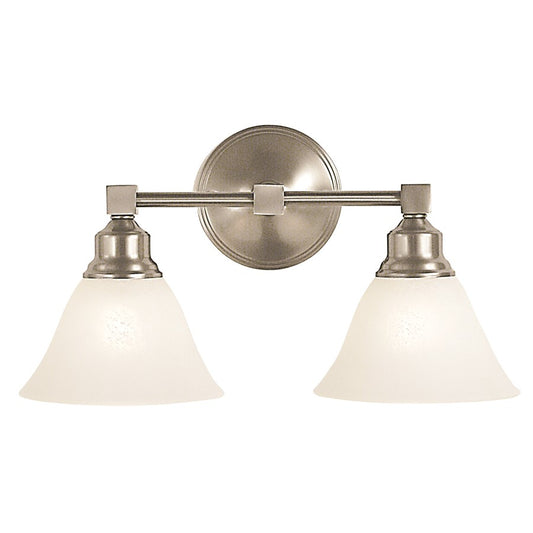 Framburg Taylor 2 Light 16" Bath Sconce, Polished Nickel/Amber Marble - F-2422PM