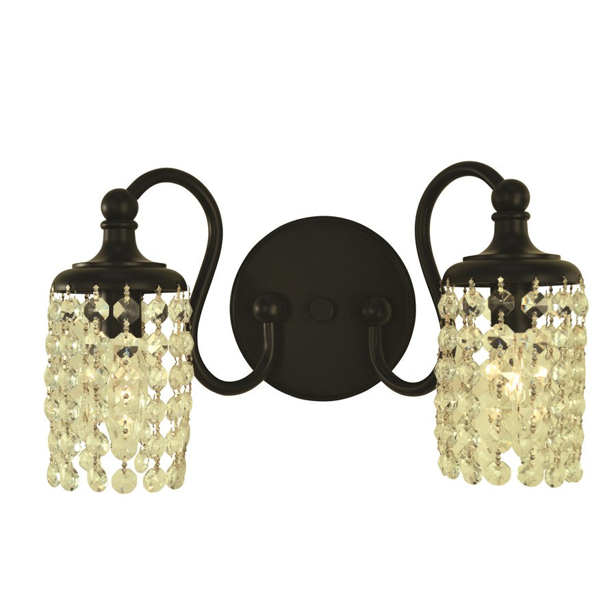 Framburg Eliana 2 Light Bath Sconce, Brushed Brass - F-5902BR