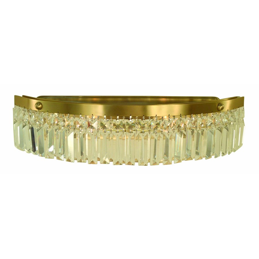 Framburg Hannah 2 Light 6" Bath Sconce, Brushed Brass - F-5948BR