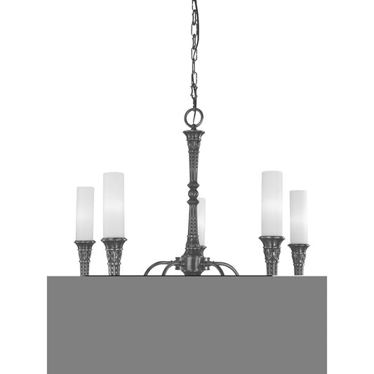 Framburg Old Greenwich 5 Light Dining Chandelier, Brushed Nickel - F-5975BN