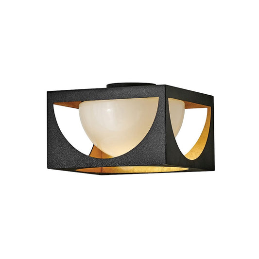 Fredrick Ramond Vega 1 Light Ceiling Flush Mount, Anvil Black