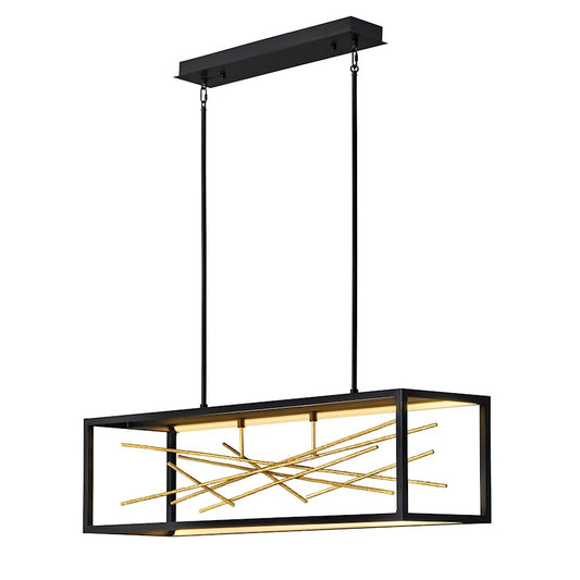 Styx LED Light Chandelier, Black