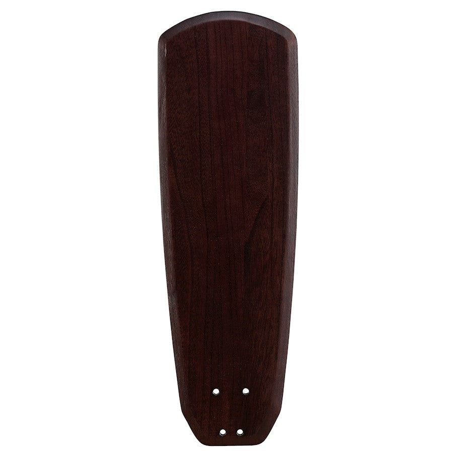 Fanimation Buttonwood 54in 5-Blade Set | Dark Walnut Painted Wood | Ceiling Fan Blades for Indoor & Damp Locations | Model B354DWA