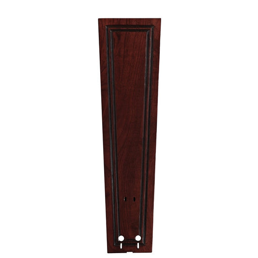 Fanimation Carved Rectangle Frame Wood Blade Set of 5 | Dark Cherry Wood | 52in Sweep for Ceiling Fans | 22 x 6 x 0.5 in | Model B5132DC