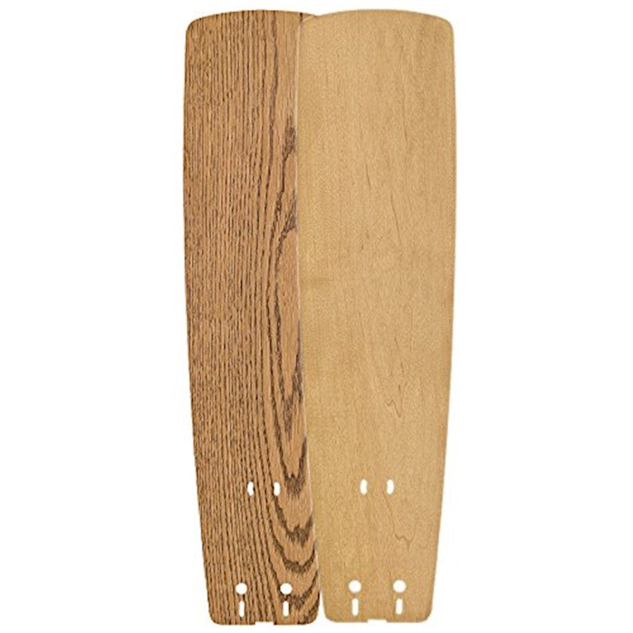 Fanimation Standard Wood Blade Set of 5 | Medium Oak/Maple Wood | 52in Sweep for Ceiling Fans | 22 x 5.6 x 1.3 in | Model B5133MOMP