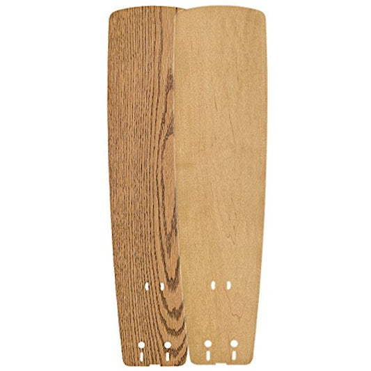 Fanimation Standard Wood Blade Set of 5 | Medium Oak/Maple Wood | 52in Sweep for Ceiling Fans | 22 x 5.6 x 1.3 in | Model B5133MOMP