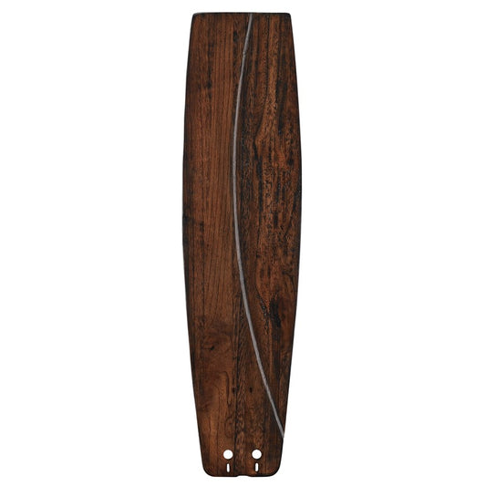 Fanimation Soft Rounded 26in Carved Wood Fan Blades | Walnut Finish | 5-Blade Set for 60in Ceiling Fans | Dry Locations | Model B6130WA