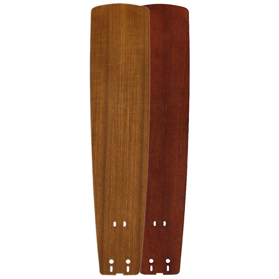 Fanimation Standard 26in Wood Fan Blades | Teak/Mahogany Finish | 5-Blade Set for 60in Ceiling Fans | Dry Locations | Model B6133TKMH