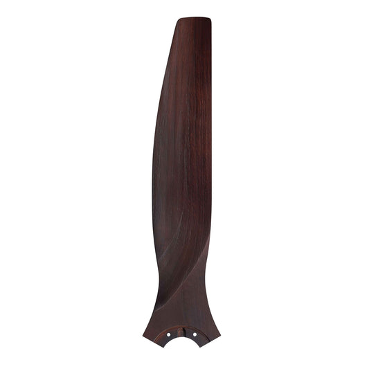 Fanimation Spitfire 54in 3-Blade Ceiling Fan Blade Set | Dark Walnut Buttonwood | Covered Patio & Porch | 26.2 x 6.22 x 1.5 in | Model B6720-54DWA