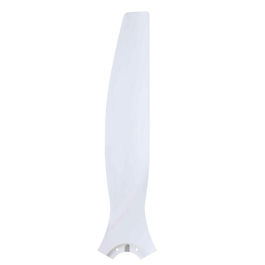 Fanimation Spitfire 54in Ceiling Fan Blade Set Matte White Buttonwood | Covered Patio & Living Room | 26.2 x 6.22 x 1.5 in | Model B6720-54MW