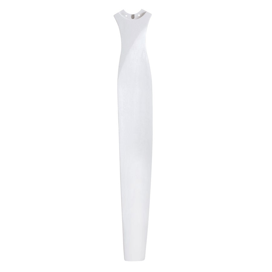 Fanimation Spitfire 84in 3-Blade Set | Matte White Buttonwood | Ceiling Fan Blades for Indoor & Outdoor | 41 x 6 x 2 in | Model B6720-84MW