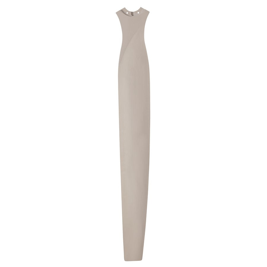 Fanimation Spitfire DC 96in 3-Blade Set | Brushed Nickel Buttonwood Fan Blades | Indoor & Outdoor Damp Rated | 47 x 6 x 2 in | Model B6720-96BN