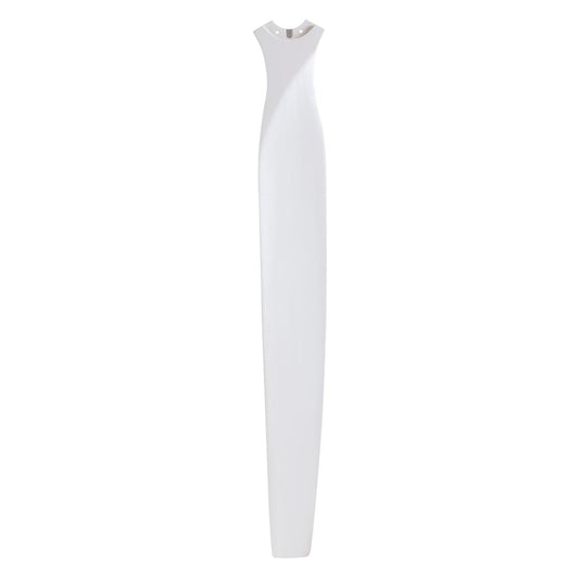Fanimation Spitfire 96in 3-Blade Set | Matte White Buttonwood Ceiling Fan Blades | Indoor & Outdoor Damp Rated | 47 x 6 x 1.5 in | Model B6720-96MW