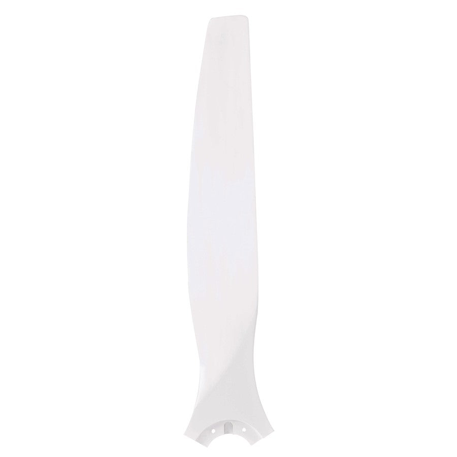 Fanimation Spitfire 60in Matte White Buttonwood Fan Blades Set of 3 | Damp Rated Indoor & Outdoor | 29.16 x 6.23 x 1.5 in | Model B6720MW